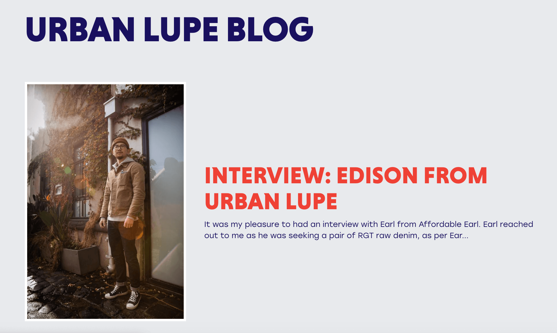 Urban Lupe screen
