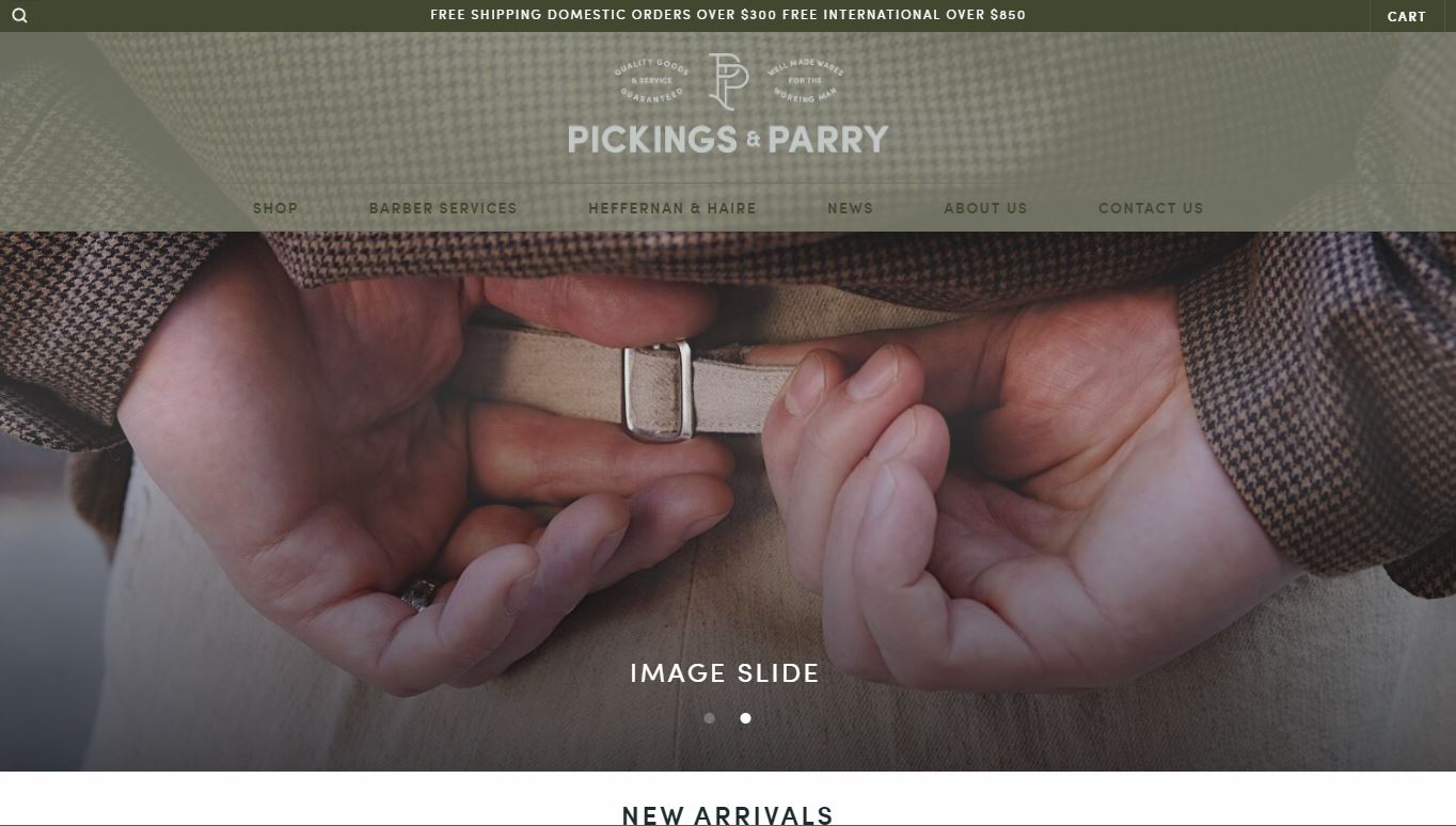 Pickings and Parry website