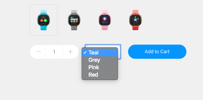 SpaceTalk Watch Products screen