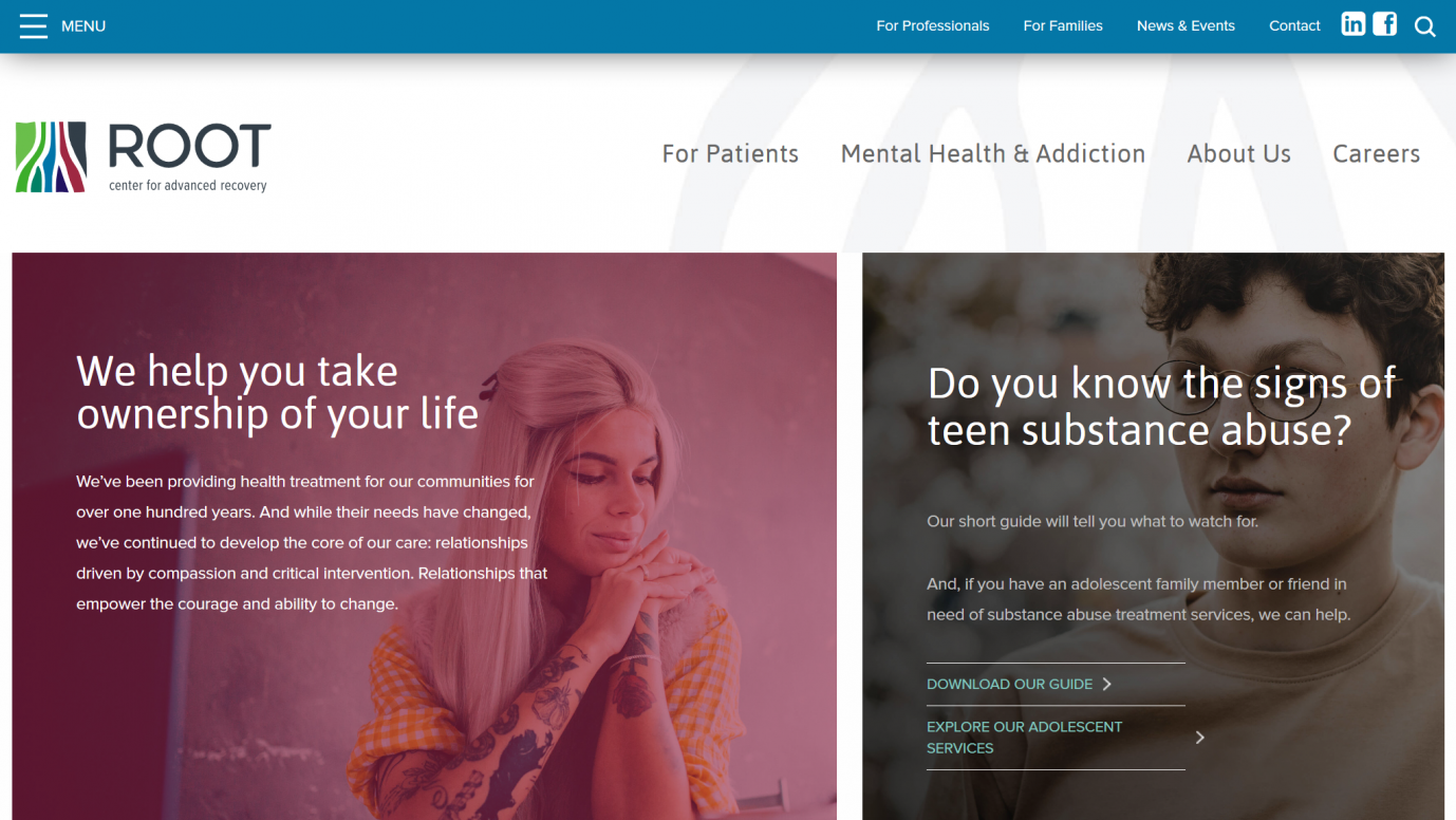 Root Center website