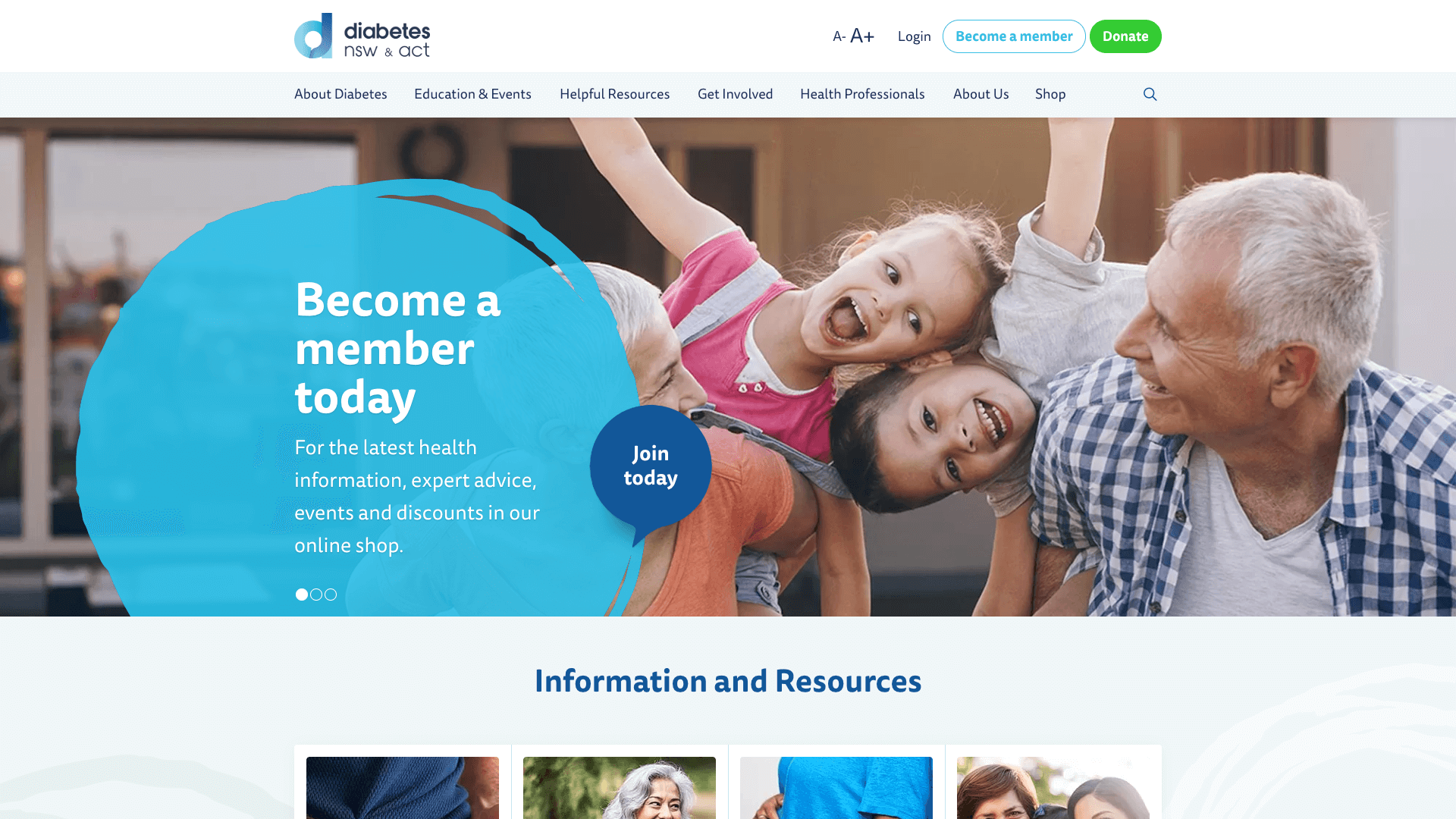 Diabetes NSW website