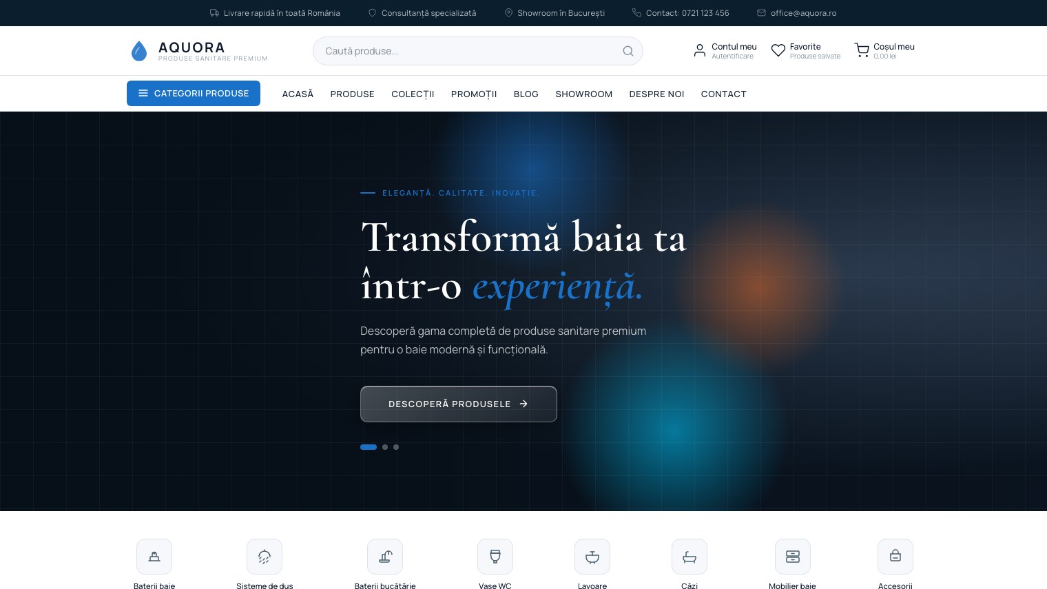 Aquora website